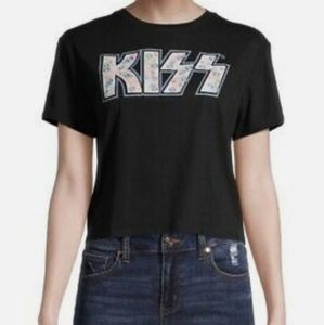 Floral KISS graphic T-Shirt for Juniors